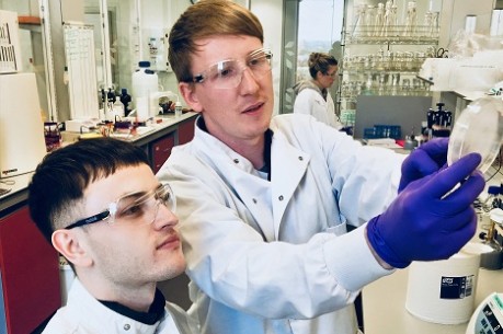 Lab workers in lab - credit Ingenza Ltd