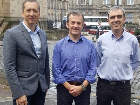 image of Dr Gordon Barker, Mathew Upton, Ian Fotheringham - credit kdm communications