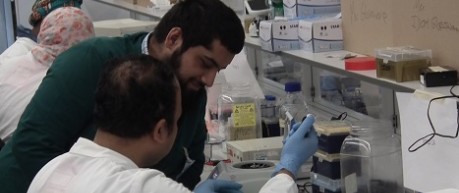 students and teacher in research hotel - The Roslin Institute